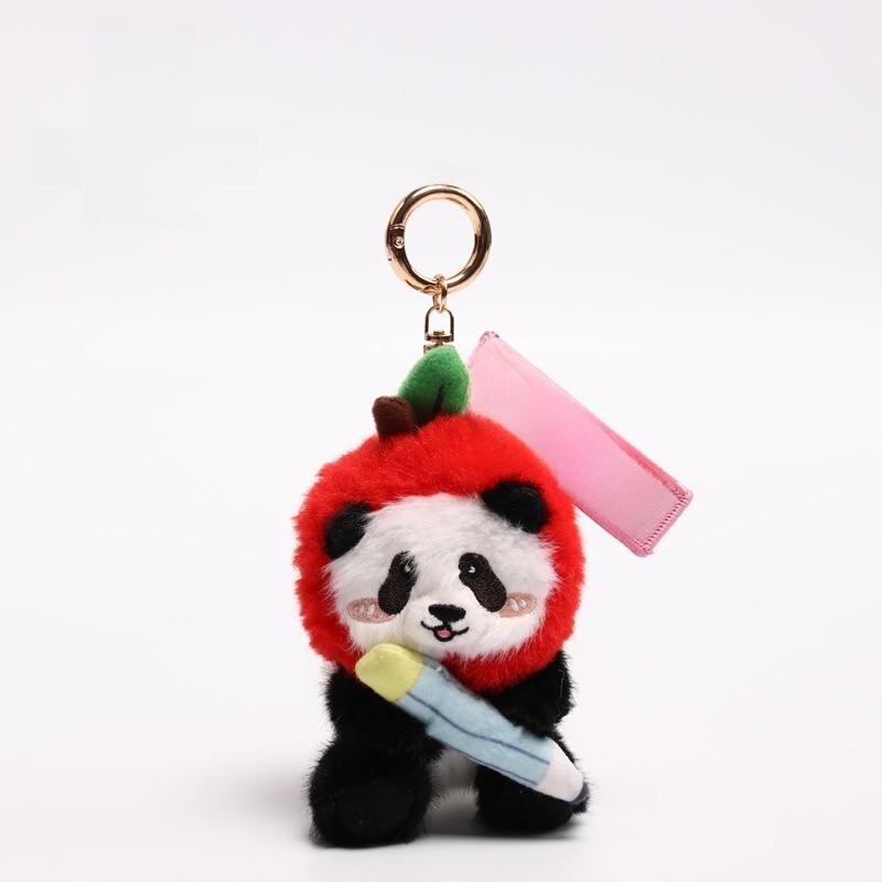 Panda Plush Keychain With Anti Fake Laser Mark For Graduation Gifts