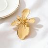 Stylish And Elegant Flower Brooch, 2026 New Trendy Retro Irregular Flower Brooch Pin, Clothing Accessory.