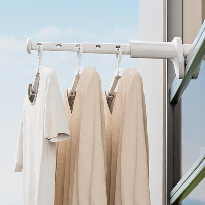 Multifunctional Clothes Drying Rack Foldable Punch-free Dormitory Clothes Hanger Travel Business Trip Window Balcony Clothes Drying Artifact