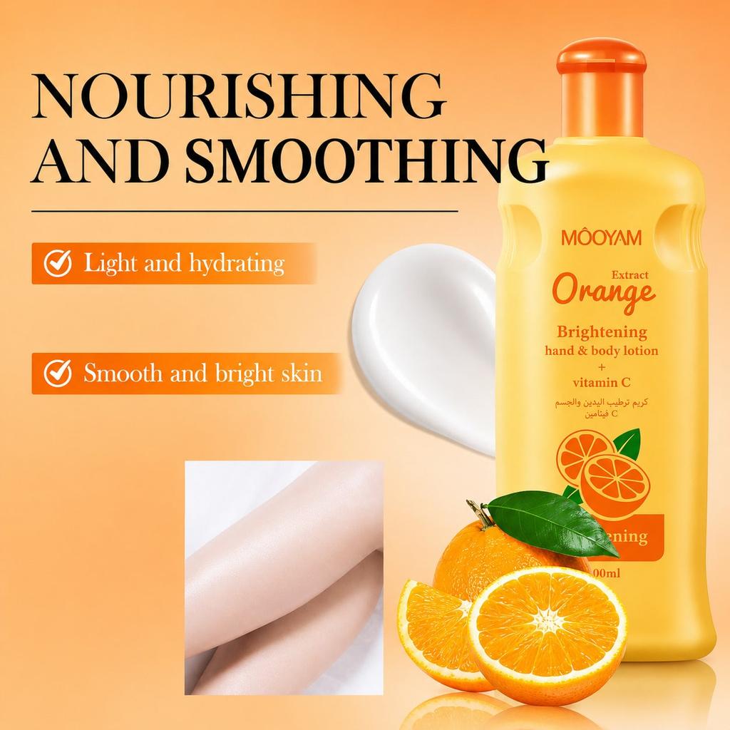 1 Bottle Vitamin C Moisturizing Body Lotion, Nourishing, Hydrating, Brightening Whole Body Care Crea
