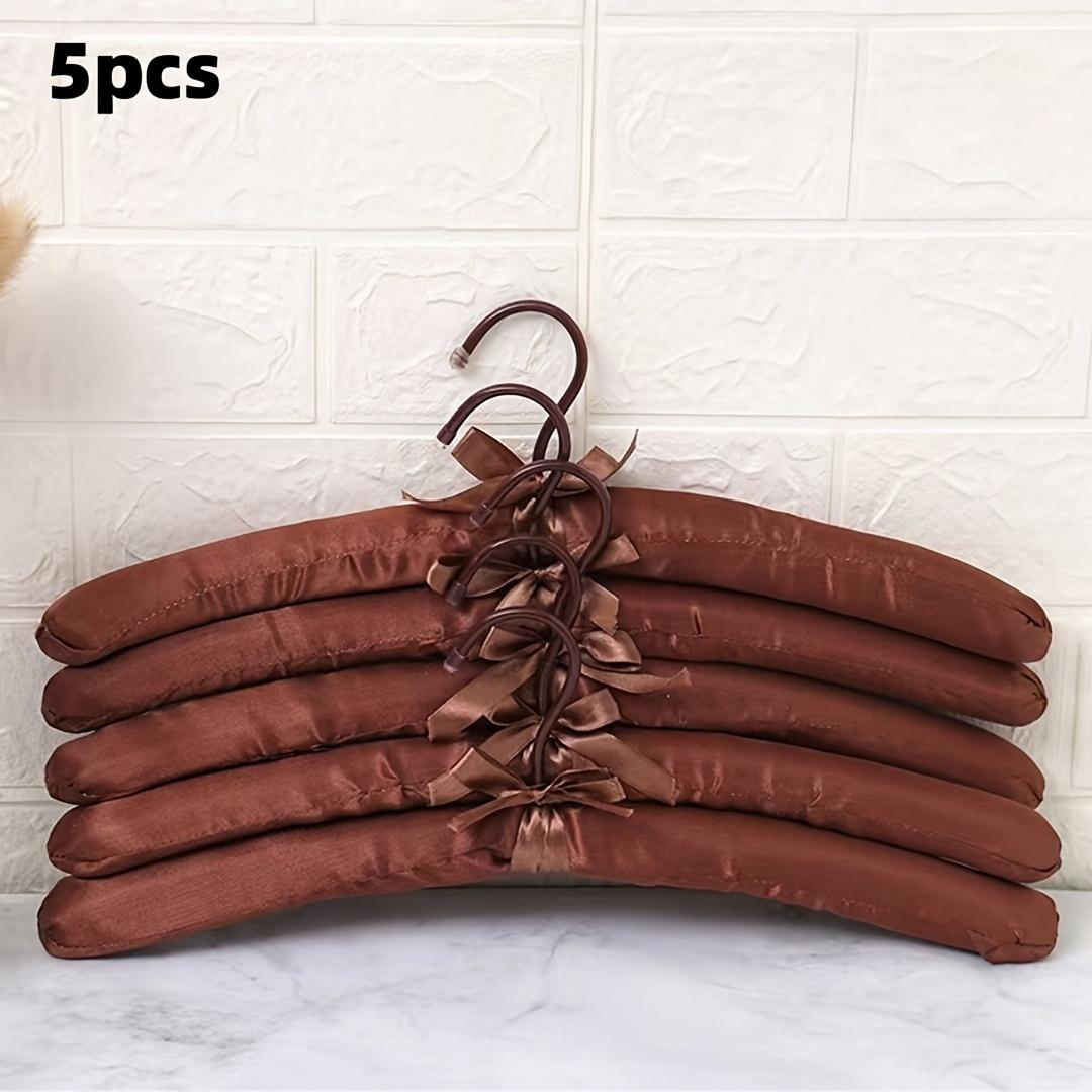 

5PC Sponge Clothes Hanger for Cheongsam/Qipao Non-Slip Soft Padded Shoulder Hanger for Women s Clothing Store/Home Wardrobe коричневый