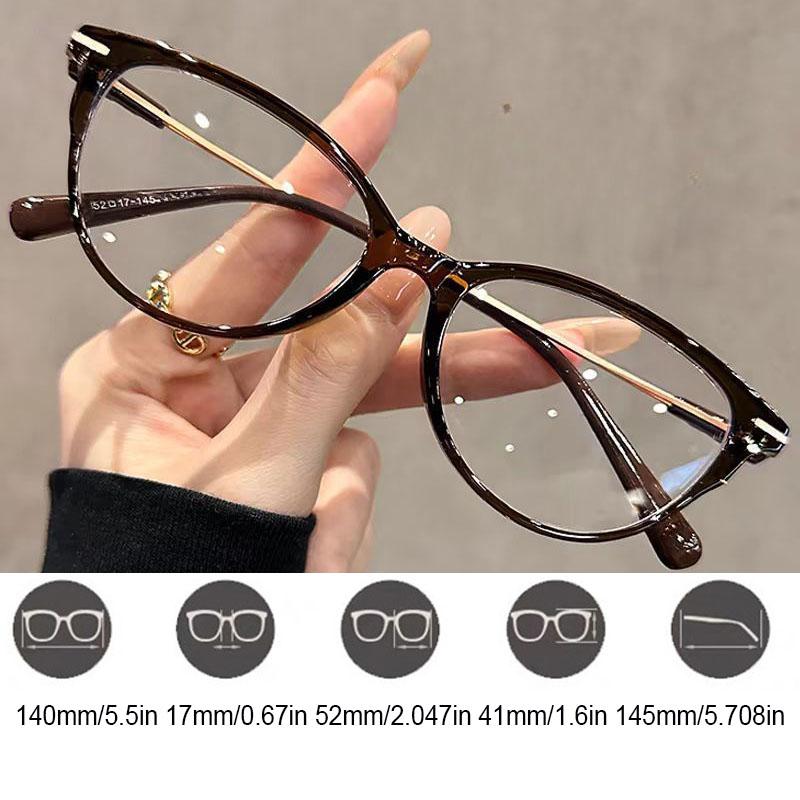 Retro Unisex Cat Eye Frame Reading Glasses Eye Protection Farsighted Fashion Reading Glasses for Women Men Eyeglasses