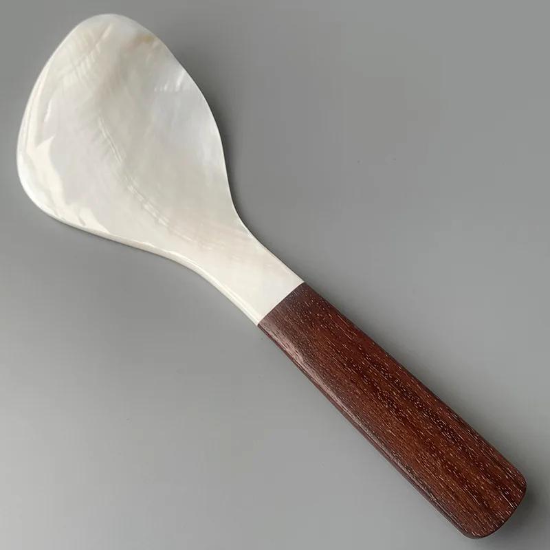 Shell Rosewood Handle Rice Spoon Kitchen Ladles Non-stick Cooking Shovels Salad Mixing Scoops Household Useful Things