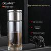 DELANG Double-Layer Borosilicate Glass Tea Infuser Cup