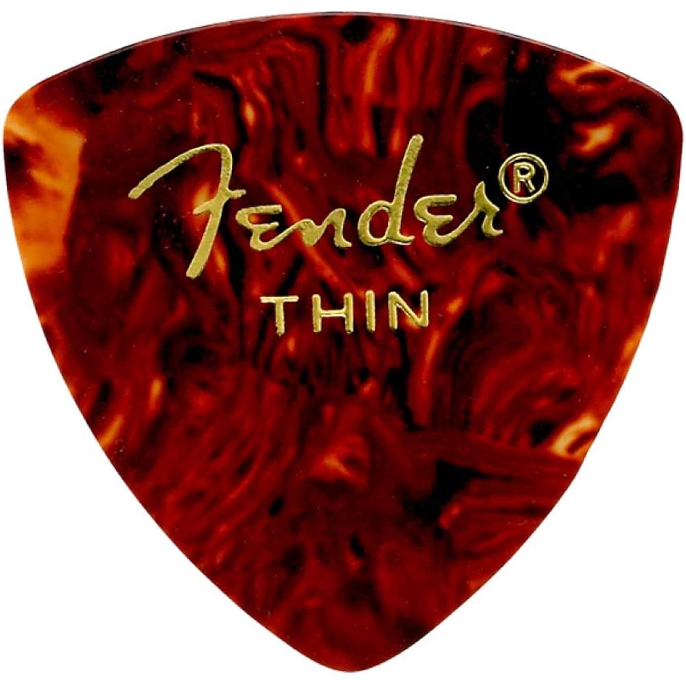 Fender 346 Shape Picks Shell Thin Guitar Picks x 12