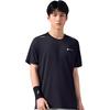 Anta Lifestyle Series Logo Letter Print Round Neck Short Sleeve T-Shirt Men Tops Black 952327126-6
