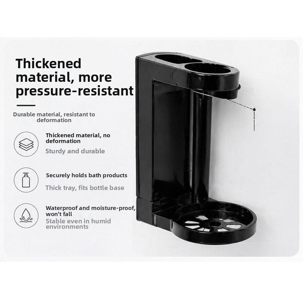 Easy Installation Bathroom Dispenser Rack 1/2/3 Head Bathroom Soap Holder  Tile Surface
