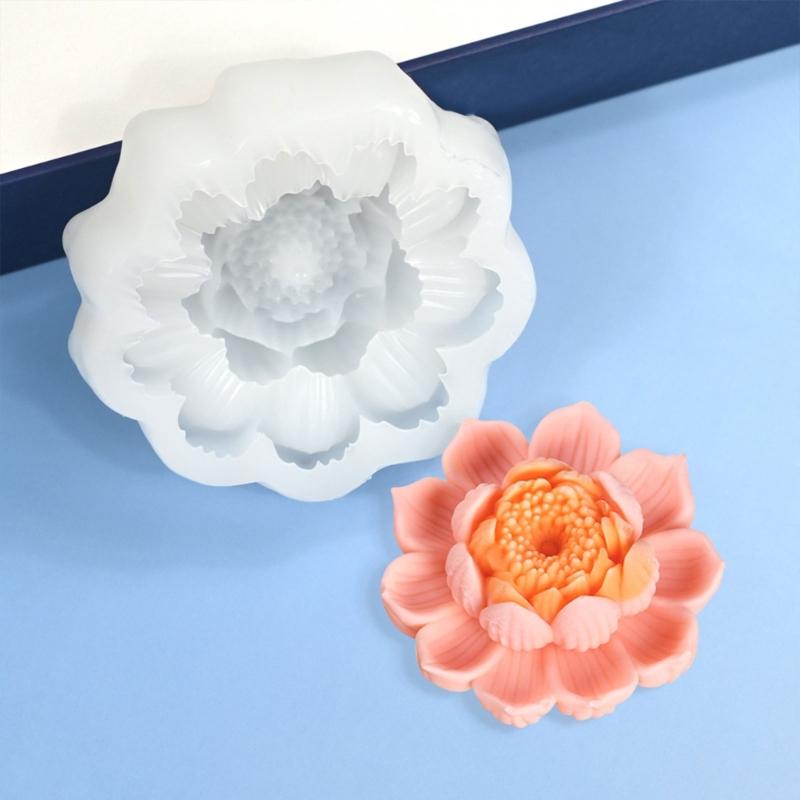 Delicate Kitchen Silicone Baking Molds Heatproof Silicone Flower Cake Crafting Moulds for Birthday and Festival Treats