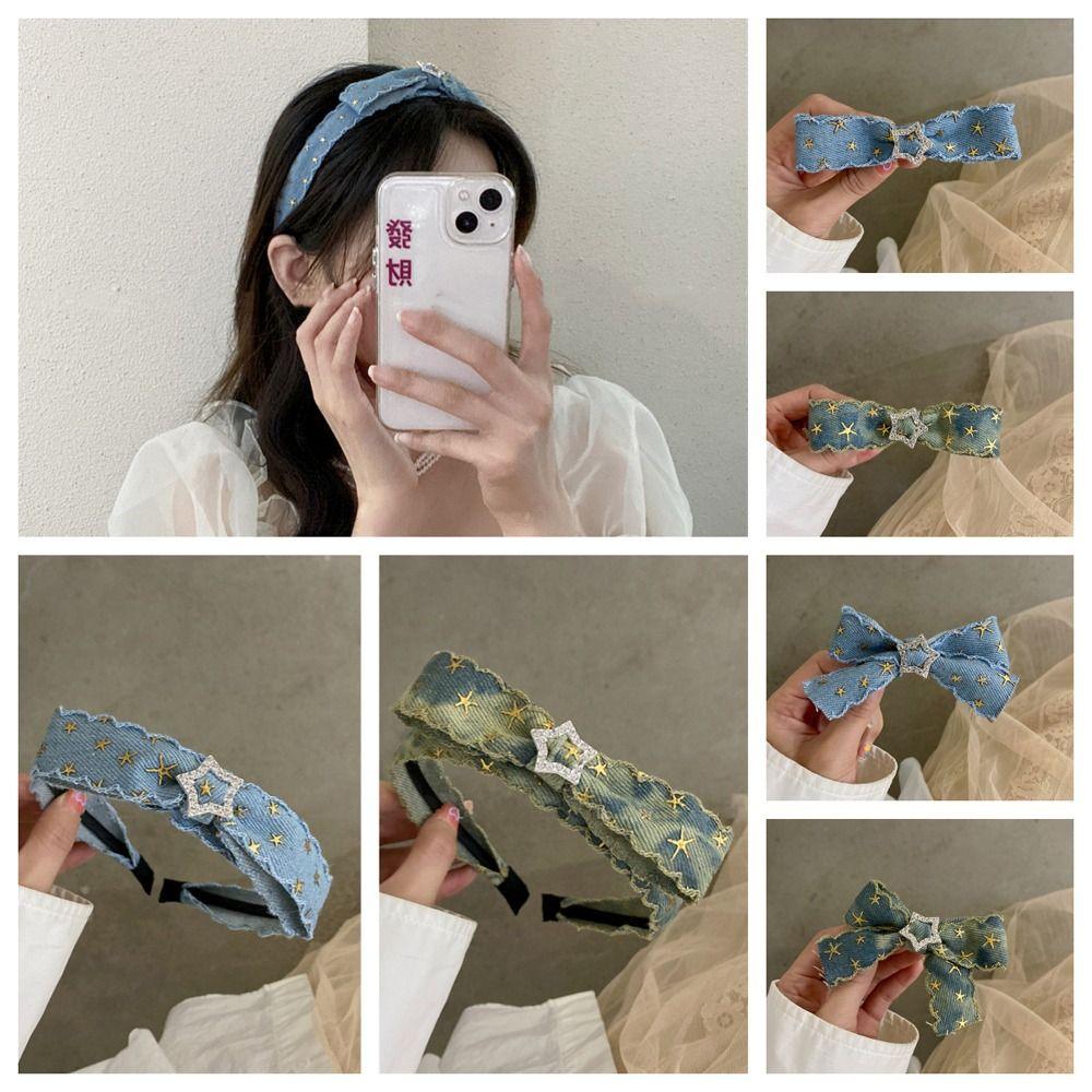 

Star Hair Clips Denim Duckbill Clips Sweet Hair Accessories Women