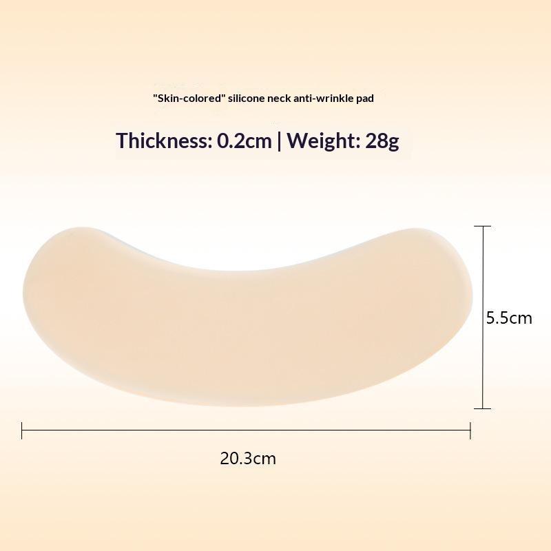 Reusable Silicone Neck Care Pads Anti Wrinkles Non-irritating Side Sleeping Patches for Night Skincare