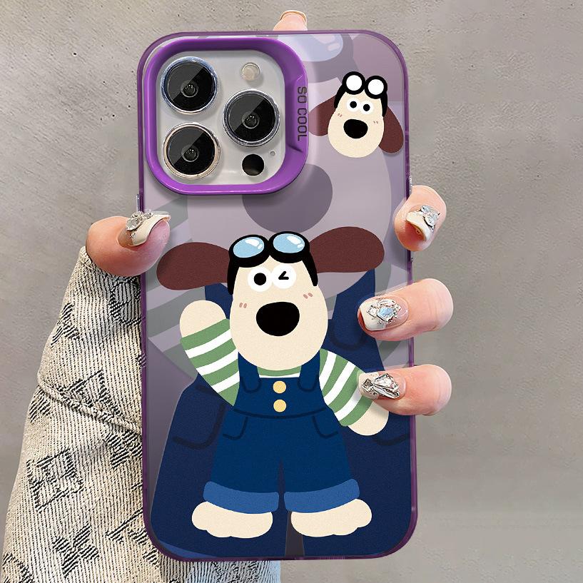 Applicable To Nova12 Huawei Mobile Phone Case Vivos17 Cute Boss Dog Opporeno9 Color Silver Matte Xiaomi 13