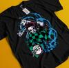 Demon Slayer Shirt Tanjiro Tshirt Nezuko T-Shirt Muzan Doma Tee Inosuke Zenitsu - Men's Summer Cotton Graphic Tee