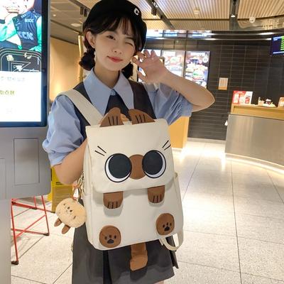 The New Schoolbag Is Lightweight and Large-capacity. Primary School Students In Grades 3 To 6 Have Backpacks, Ugly and Cute Cat Backpacks.