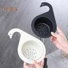 Kjøkkenvask avløpskurv Swan avløpsstativ Universal Enkel installasjon Multifunksjonell kjøkken trekantet oppvaskkum Filter Swan avløpskurv