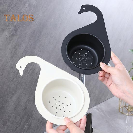 Kjøkkenvask avløpskurv Swan avløpsstativ Universal Enkel installasjon Multifunksjonell kjøkken trekantet oppvaskkum Filter Swan avløpskurv