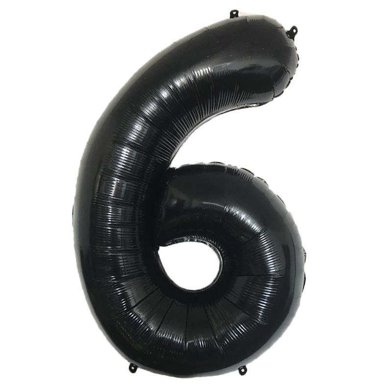 Thin Body 40-Inch Large Digital Aluminum Film Balloon 42-Inch Digital Balloon Birthday Party Decoration Helium Balloon Floating In The Air