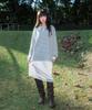 ROSEFRANTZ Stripe Collar Long Sleeve [Gray]