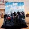 1PC Fast And car Family Flannel Blanket Gift, Suitable for Both Men And Women, Soft Ideal for Beds And Sofa, Birthday Or Christmas Gift
