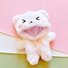Cotton 20cm Doll with Clothes - Celebrity Style, Normal or Fat Body, Triangle Eyes, Cat Jumpsuit
