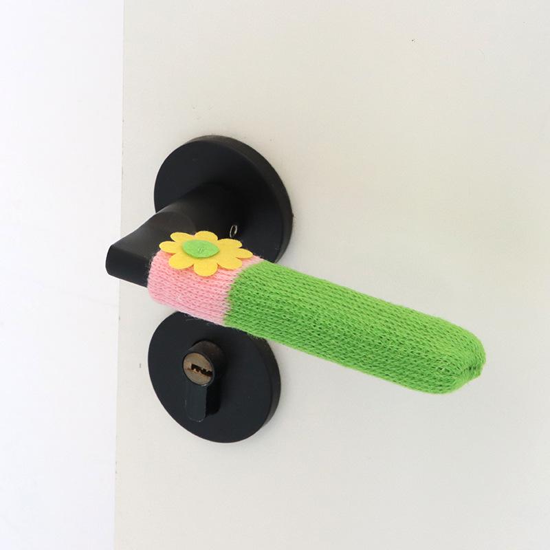 Knitted Anti-Collision Door Handle Cover - Winter Protection Sleeve for Bathroom Door Locks