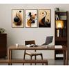 3Pcs Modern Minimalist Wall Art Abstract Geometric Wall Decor Pictures Painting Color Line Posters Prints Aesthetic Room Artwork for Office Bedroom