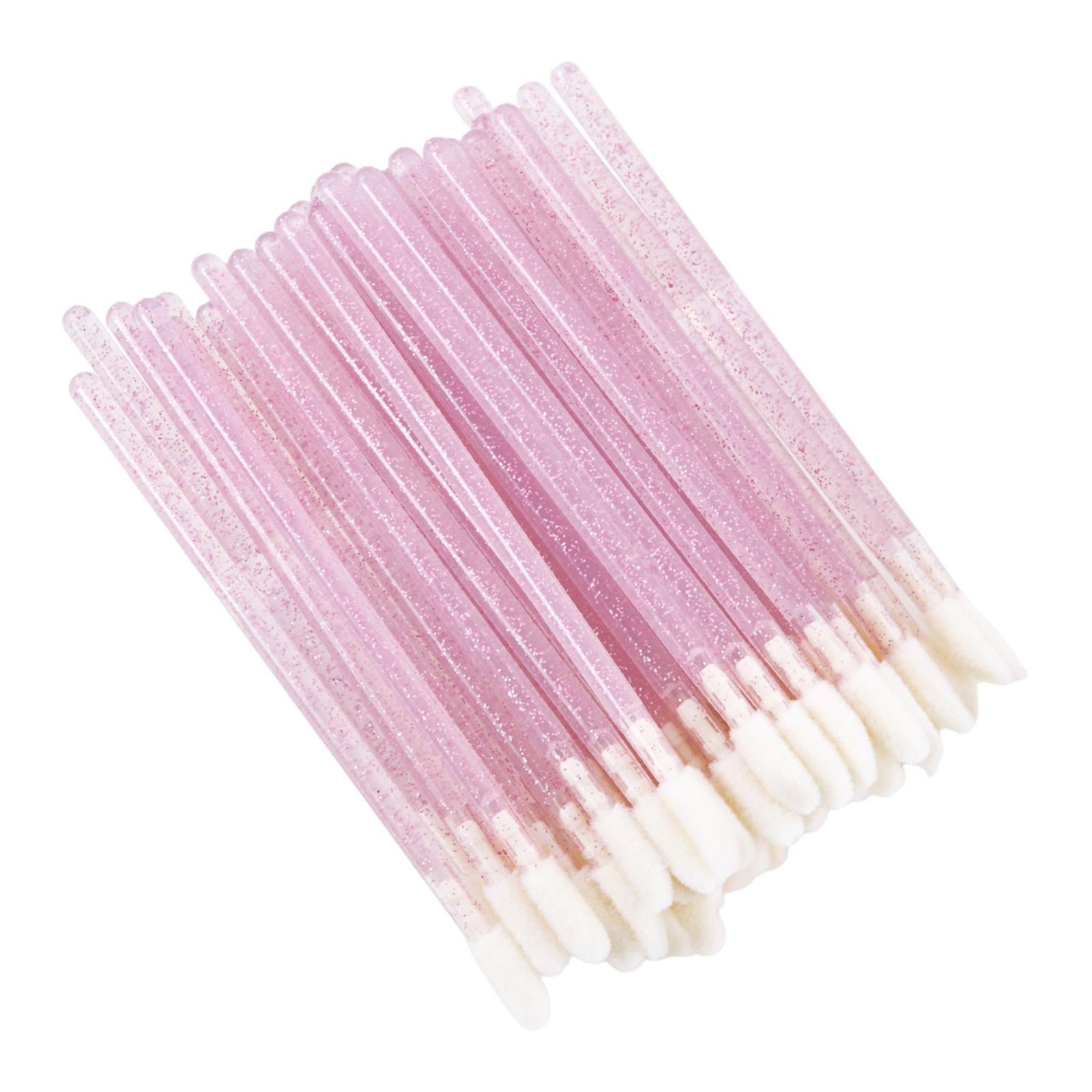 

Одноразовые кисточки для губ 50 шт. Аппликаторы для макияжа и помады Мягкие портативные косметические инструменты для нанесения блеска для губ 2