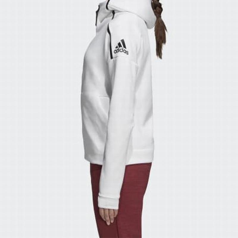 Adidas Alphabet Logo Print Sports Windbreaker Jacket Unisex Outerwear White DN8508