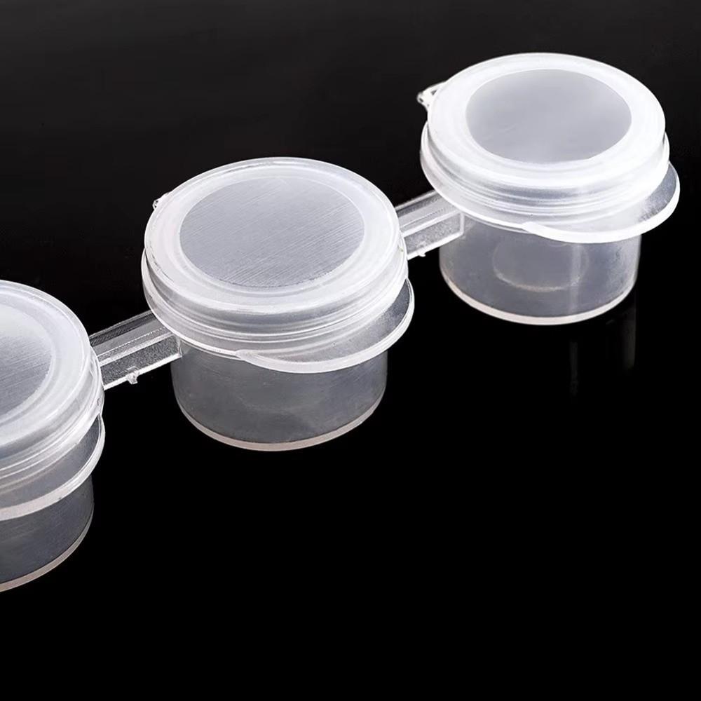 5Strips 2/3/5ml With Lids Empty Paint Cup 2ml/3ml/5ml Paint Pot  Drawing Supplies