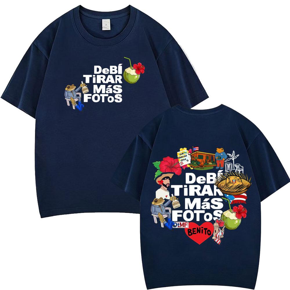 Rapper Bad Bunny Album Debi Tirar Mas Fotos DTMF Tour 2026 Merch T Shirts Men Women Fashion Hip Hop Tshirts Vintage Tshirt