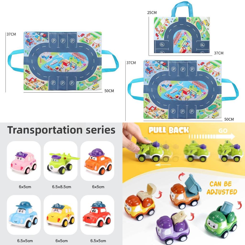 Childrens Inertia Toy Cars With Cartoon Expressions For Christmas Gift Playset