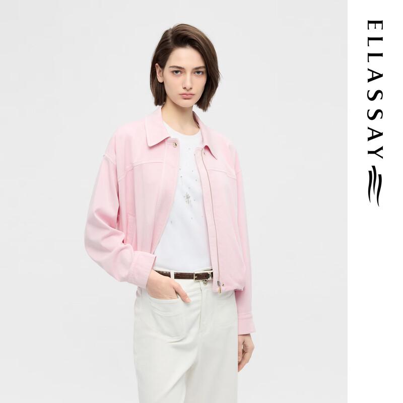 ELLASSAY Women's Lyocell Denim Lapel Jacket