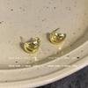 Fashion Retro Metal Geometry Silver Stud Earrings Women's 2023 Earrings Cold Wind Fancy Graceful Earrings