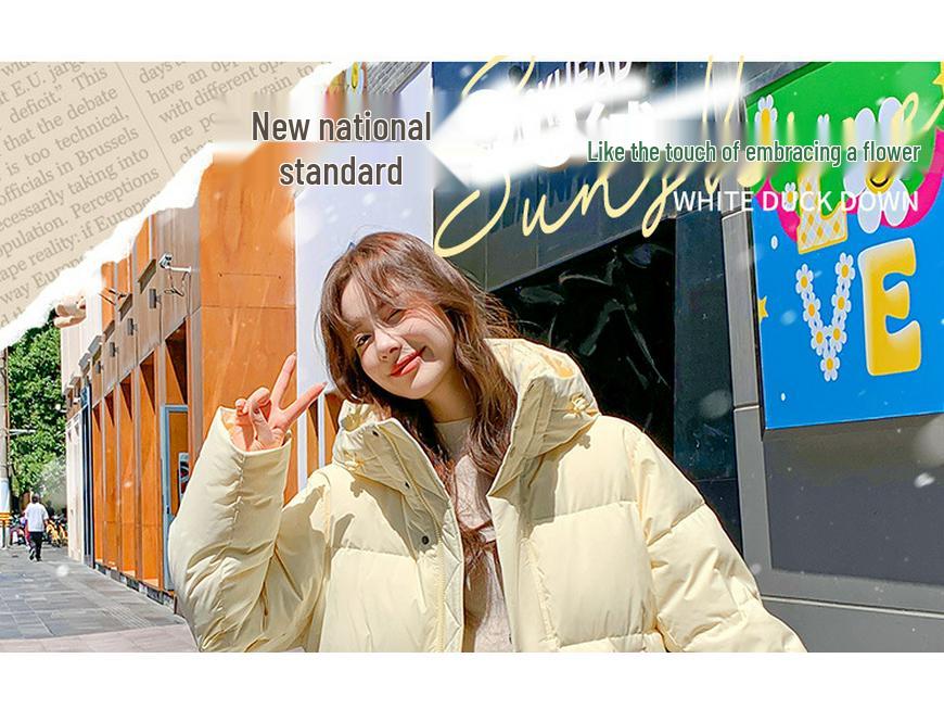 MM Mingmo Damen Petite Locker geschnittene Daunenjacke - Winter 2025