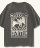 Vintage Style Led Zeppelin Rock Music Tour Short Sleeve Black Shirt KV38203 Unisex T-Shirt