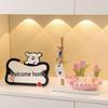 HANDUNYOU White Tulip & Rabbit Foyer Organizer