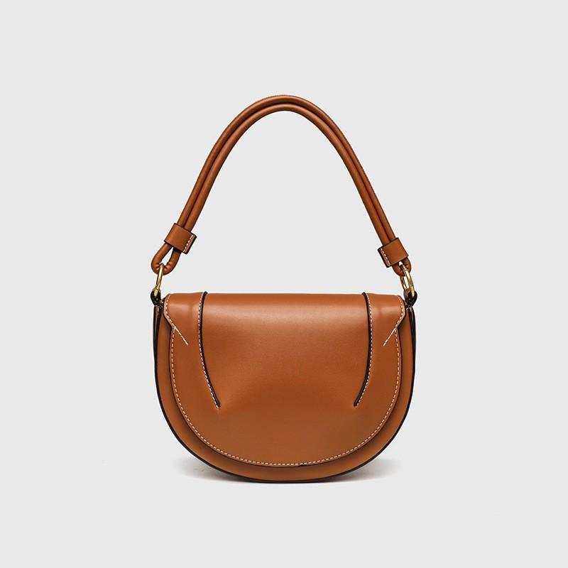 Z Familie Grenzüberschreitende Damenhandtasche 2025 Neues Produkt Sattelstich Handtasche Modisch Ein Schulter Crossbody Klappe Halbmond