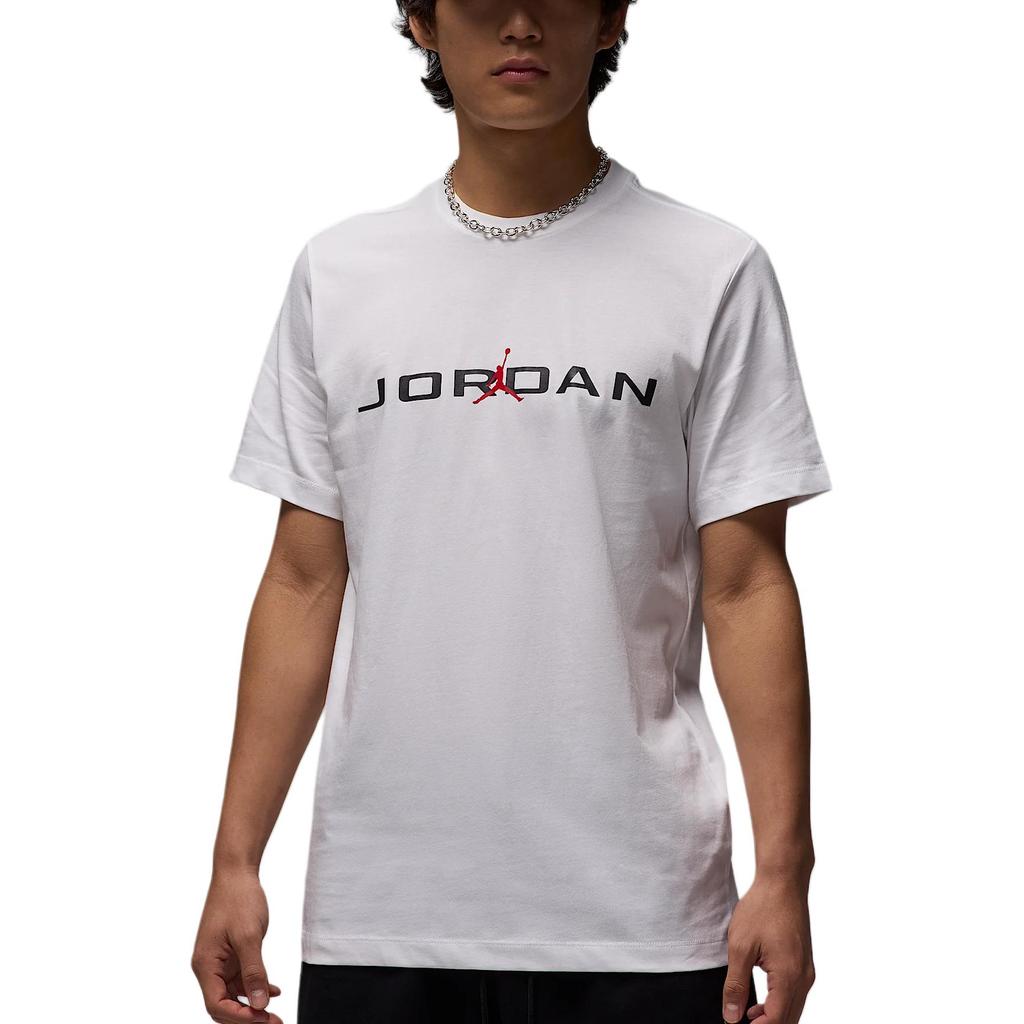 Jordan Air Retro Pullover Casual Short Sleeve T-Shirt Men Tops White IB7353-101
