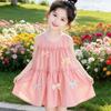 Girls Summer Sleeveless Cake Dress With Bowknot Princess Party Dress For Kids