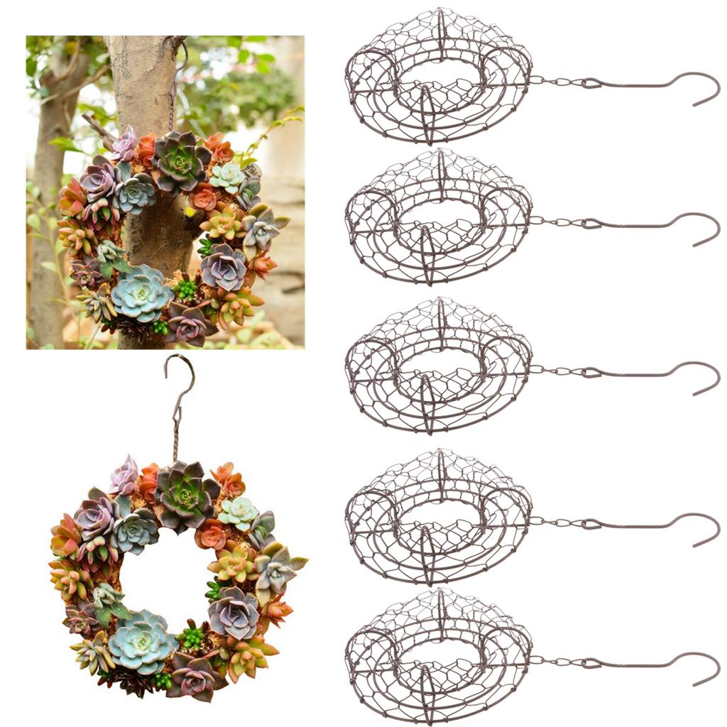 5x Shape Iron Wire Pot Rack Wedding Garden Decor