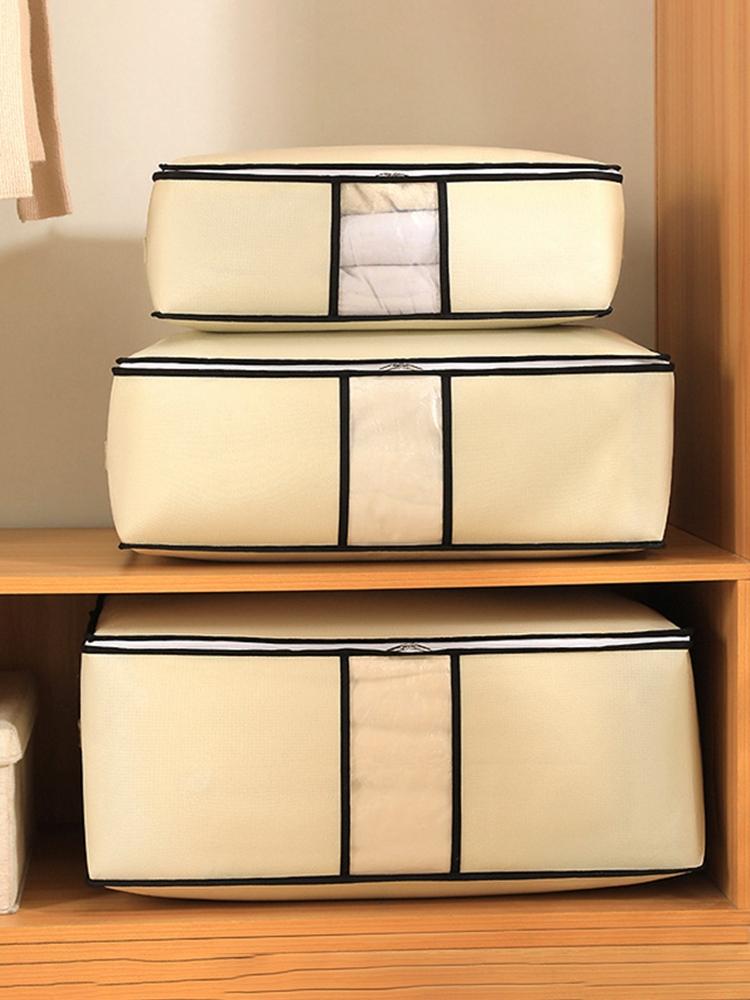 Non-Woven Quilt Clothes Storage Bag Foldable Duvet Clothes Organizer Large Capacity Closet Wardrobe Bolsa Almacenamiento Ropa