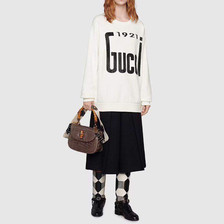 Previous Season '1921 GUCCI' Crew Neck Sweatshirt 617964-XJDZE-9088