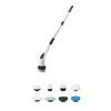 MultiSurface Electric Scrubber 8 Brush Heads 300RPM Motor Telescoping Handle For Ceiling Tile Grout Scrubber Cleaner