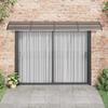 Vidaxl Door Awning, Black-Transparent, 350X75 Cm, Polycarbonate