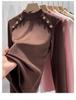 Women's Plush High-Neck Base Layer Top - Thickened, Warm, Stylish Innerwear for Autumn/Winter