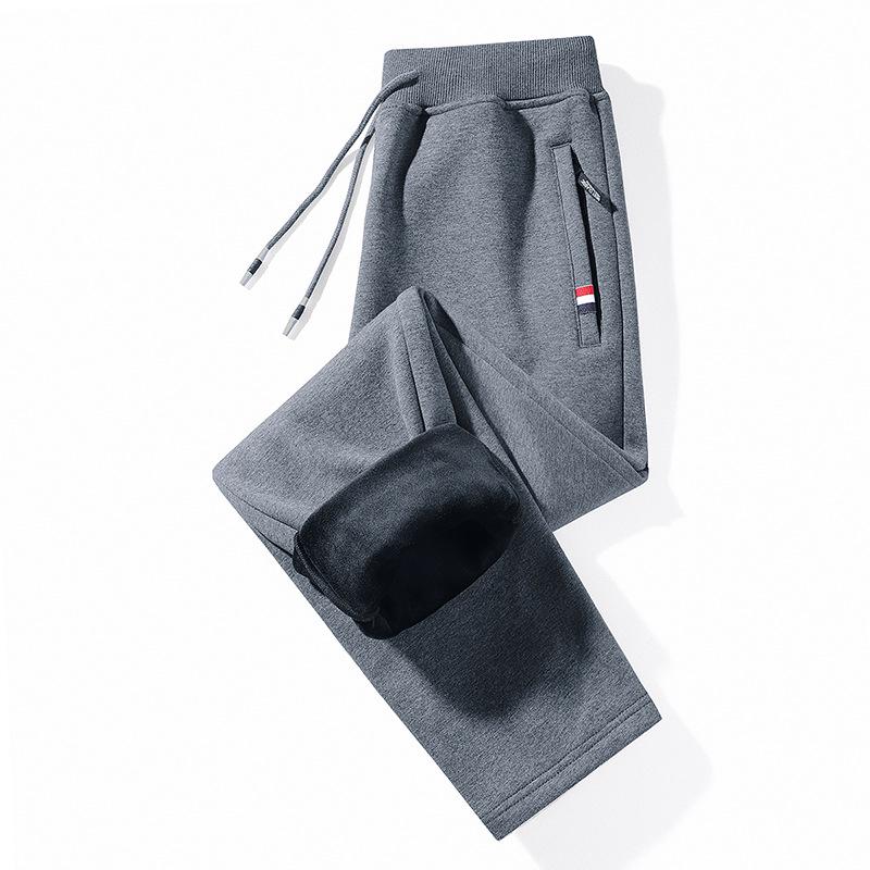 Ανδρικές Φόρμες Βαμβακερές με Ελαστική Μέση για Μεσήλικες και Ηλικιωμένους - Φαρδιές, με Βελούδο, Μεγάλο Μέγεθος