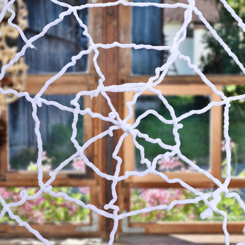 Horror Halloween Plush Cobweb Stretchy Halloween Spider Web Practical Joke   Home