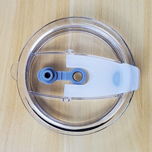 30oz Cup Lid, Replacement, Heat-Resistant, Airtight, Black, with Silicone Seal, Non-Slip (White)