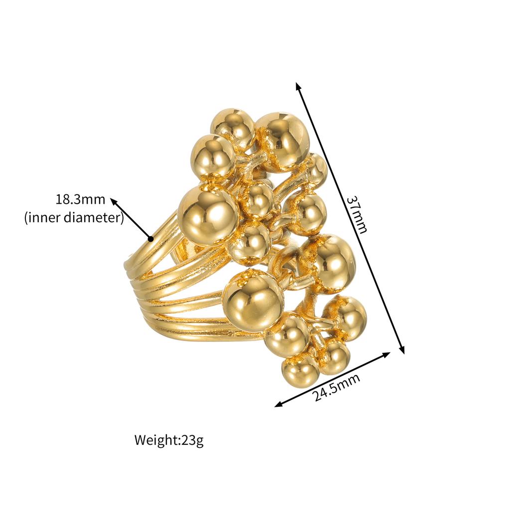 Edelstahl Vintage Zirkon Ringe für Frauen Verstellbar Retro Glänzender Stein Offener Ring Wasserdicht Weihnachts Schmuck Geschenk