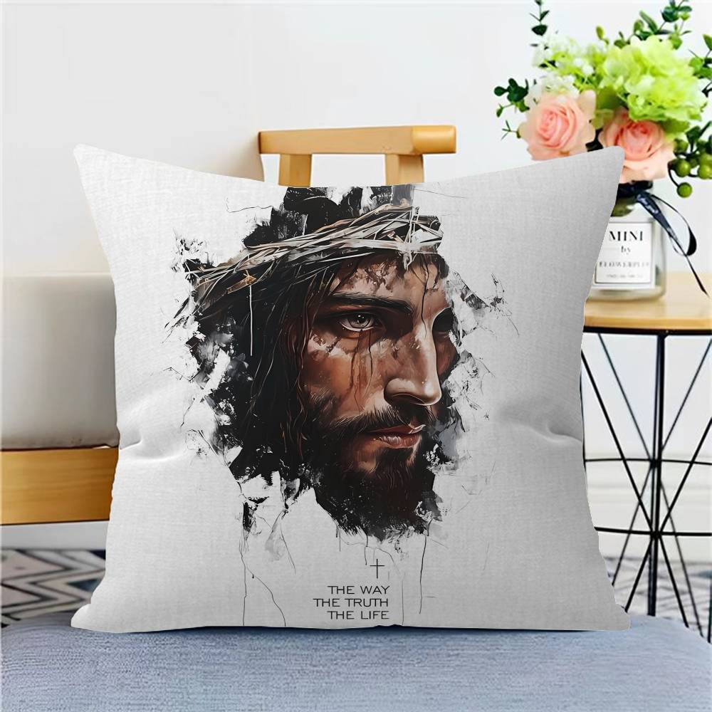 Jesus I Saw That pillow cover sofa cushion cover home room decoration children gift