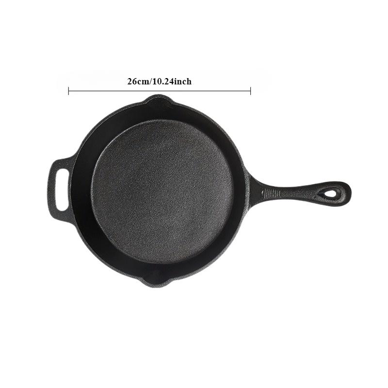 Iron Cast Pan Frying Egg Steak Skillet Cookers Pot Household Cookware For Omelet Sandwich Waffle Grill